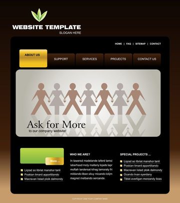 Website template