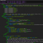 HTML code screenshot