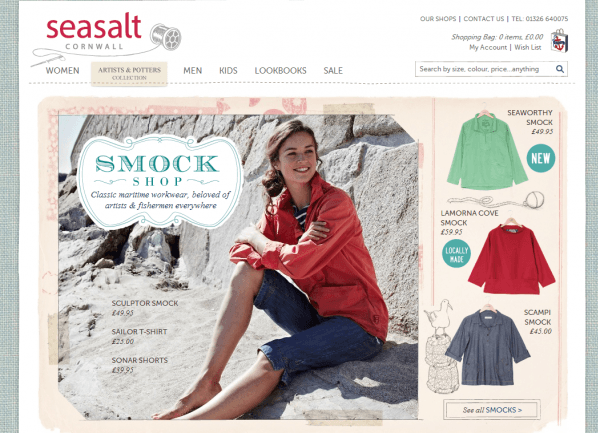 Seasalt - homepage