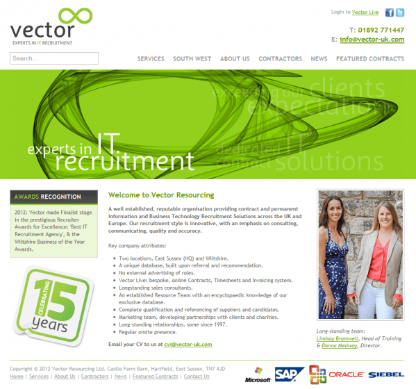 Vector resourcing - homepage