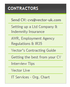 Vector resourcing - contractors advice