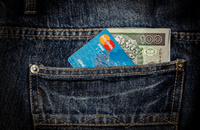Image of credit card in pocket