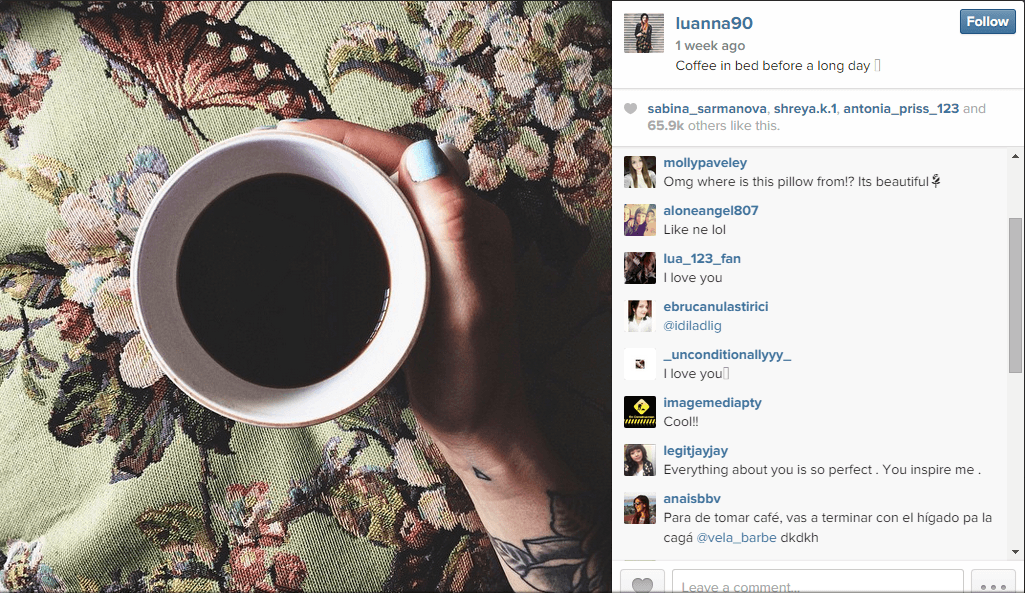 Luanna on Instagram