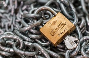Image of padlock and chain