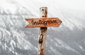 Sign saying Instagram