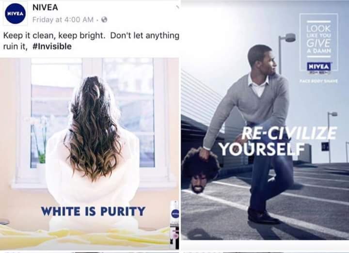 Nivea 'White is purity' ad