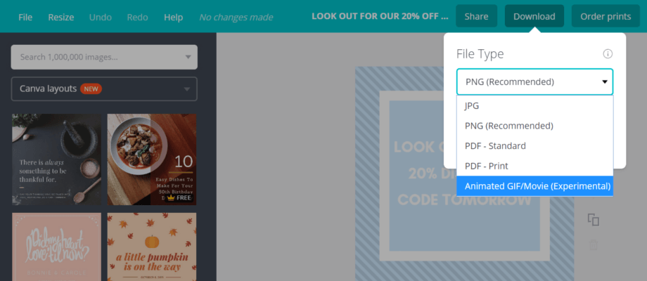 How to Make a GIF on Canva