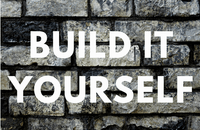 Build it yourself on brick background
