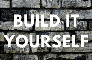 Build it yourself on brick background