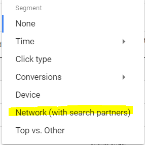 Segment by Search Partners