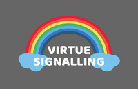 Virtue signalling - Pride rainbow
