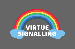 Virtue signalling - Pride rainbow