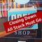 High Street Store Closing Down