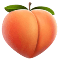 Emoji of a peach