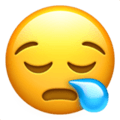 Emoji of a sleepy face