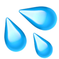 Emoji of splashing sweat