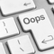 Image of Oops button on computer keyboard