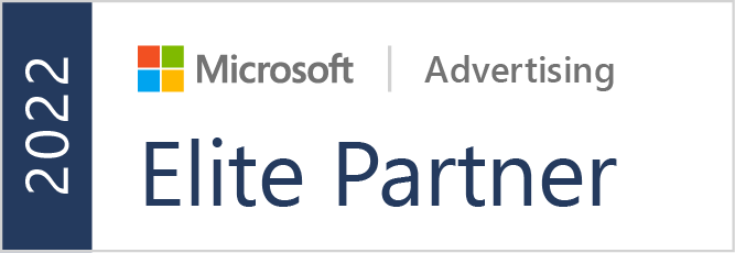 Microsoft Advertising Elite Partner Badge 2022