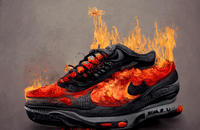 Nike Airmax in flames