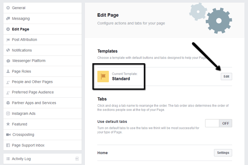 How To Change Your Facebook Page Template