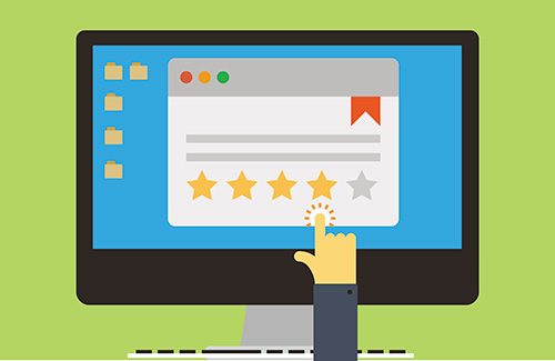 Illustration of online review