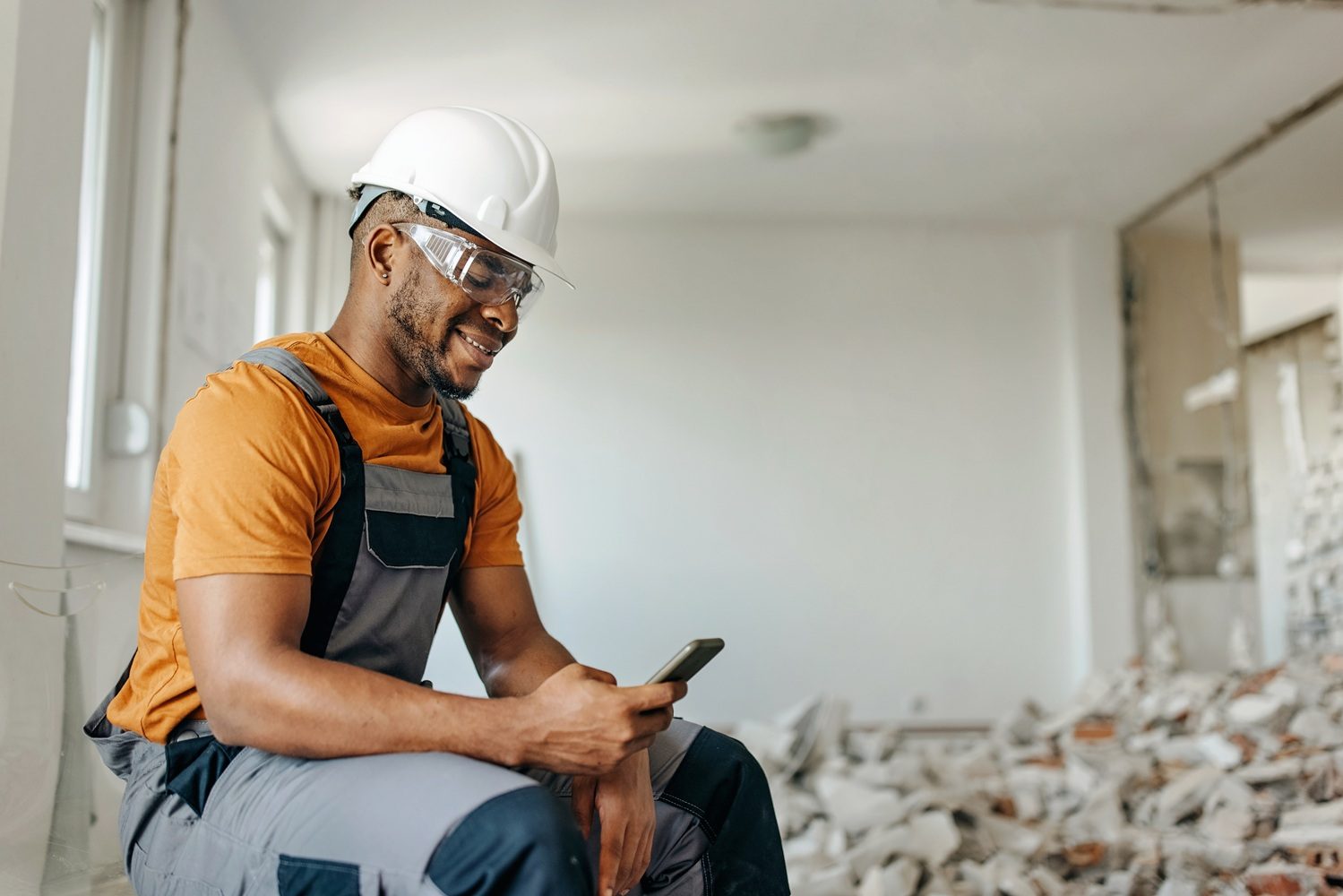 Person, Worker, Sitting