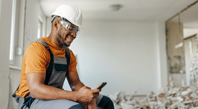 Person, Worker, Sitting