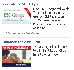 Facebook adverts Facebook adverts