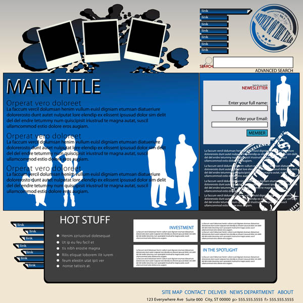 website layout. Image shot 07/2010. Exact date unknown.